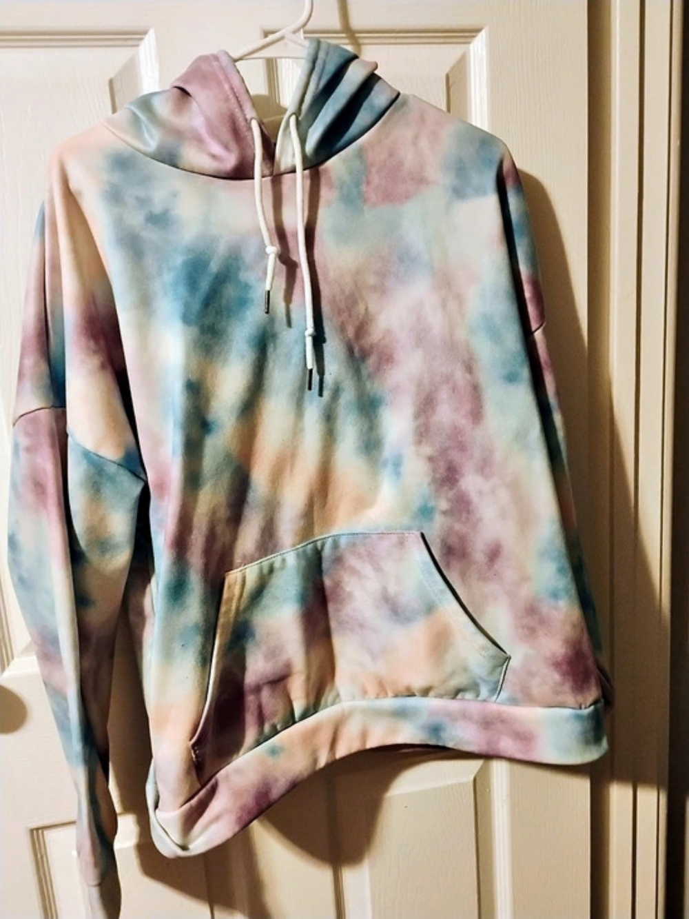 Tie-Dye Hoodie in Blue & Pink Like New